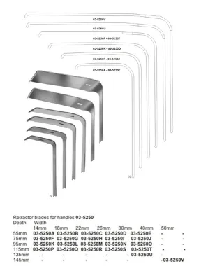 Retractors, Vario Retractor System, Germ. Fed. Patent, Germ. Fed . Regd. Des, US-Patent.